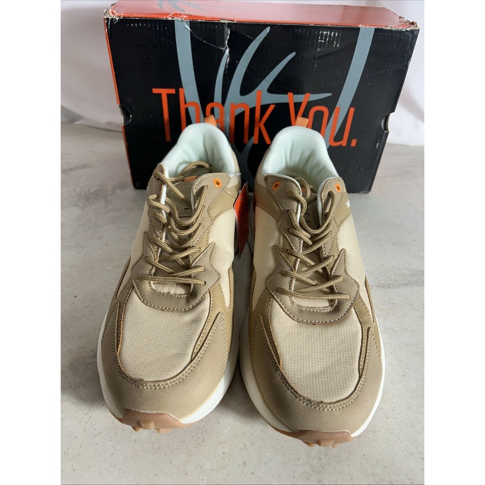 Deer Stags Men Gravity SUPRO Radical Rebound Cushioned Thick Sneaker Taupe 9.5 W